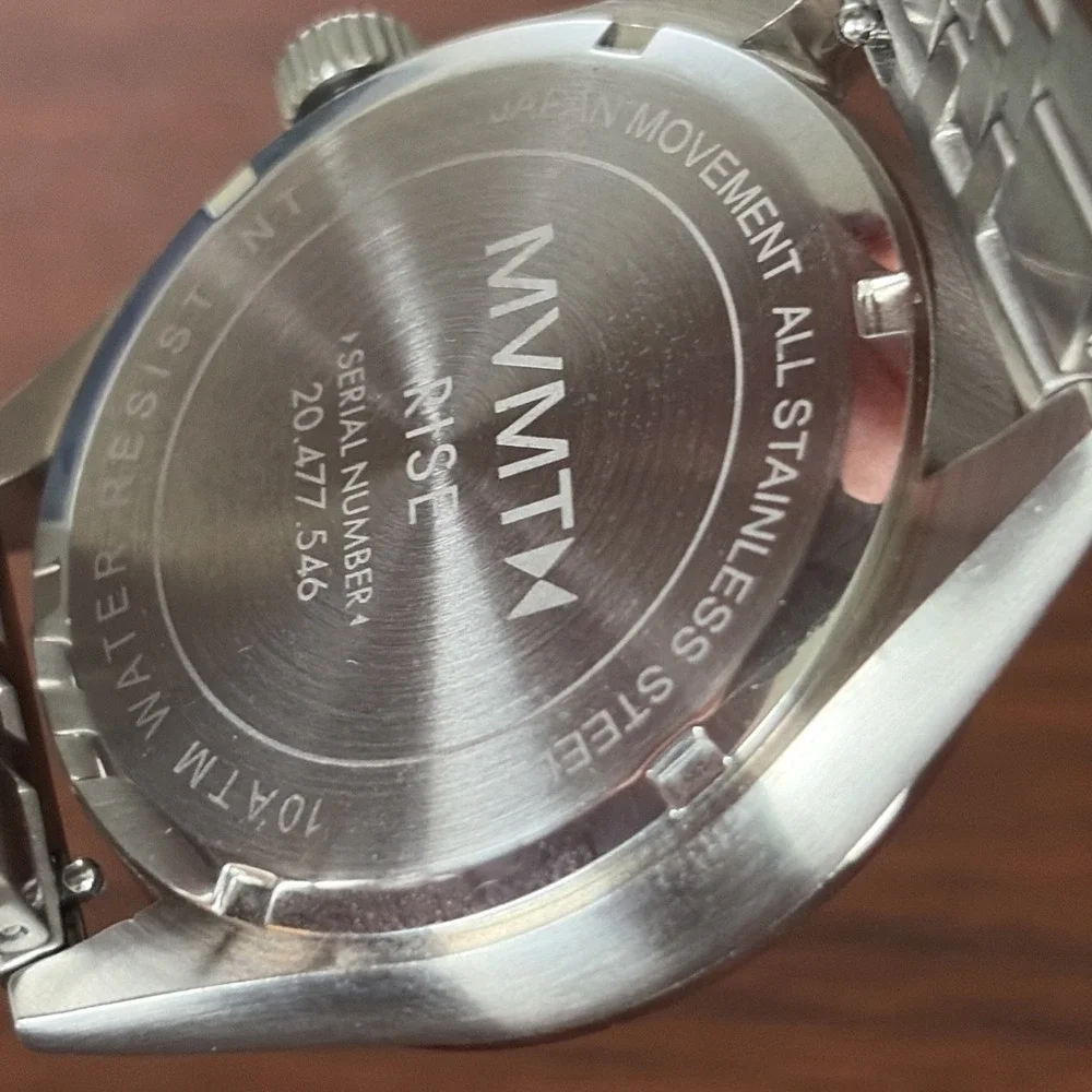 MVMT Rise Watch 39mm Blue Dial Men's Quartz Watch Stainless - Needs Battery